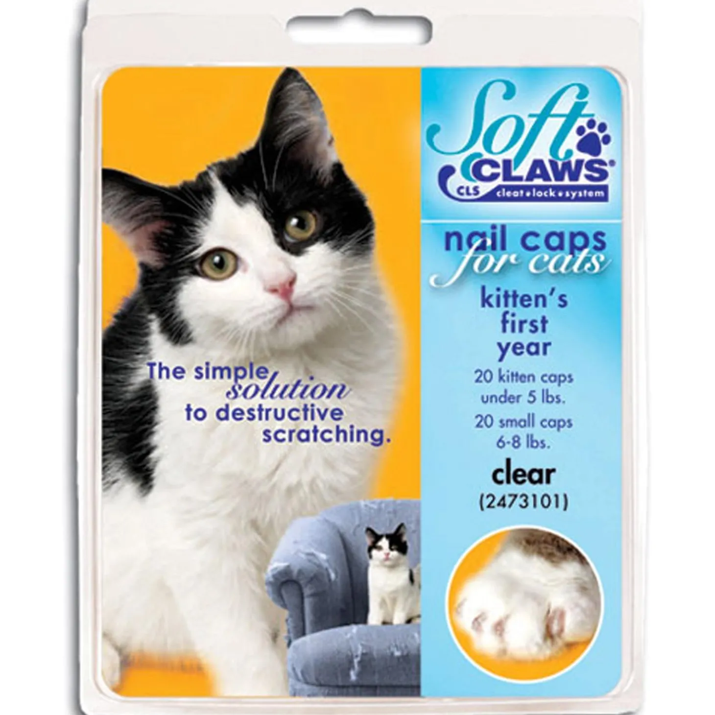 Kitten Clear Nail Caps Take Home Kit