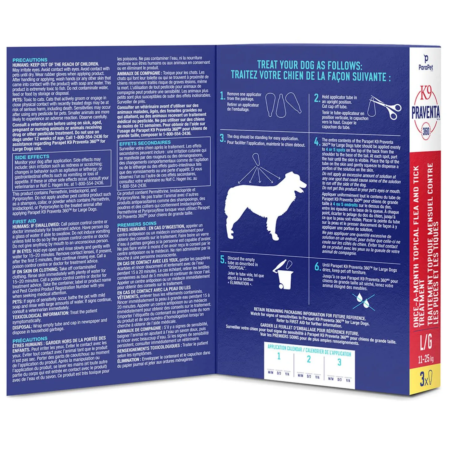 K9 Praventa 360 Large Dogs Flea & Tick Treatment