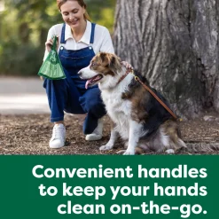 Lavender-Scented Easy-Tie Handles Dog Poop Bags