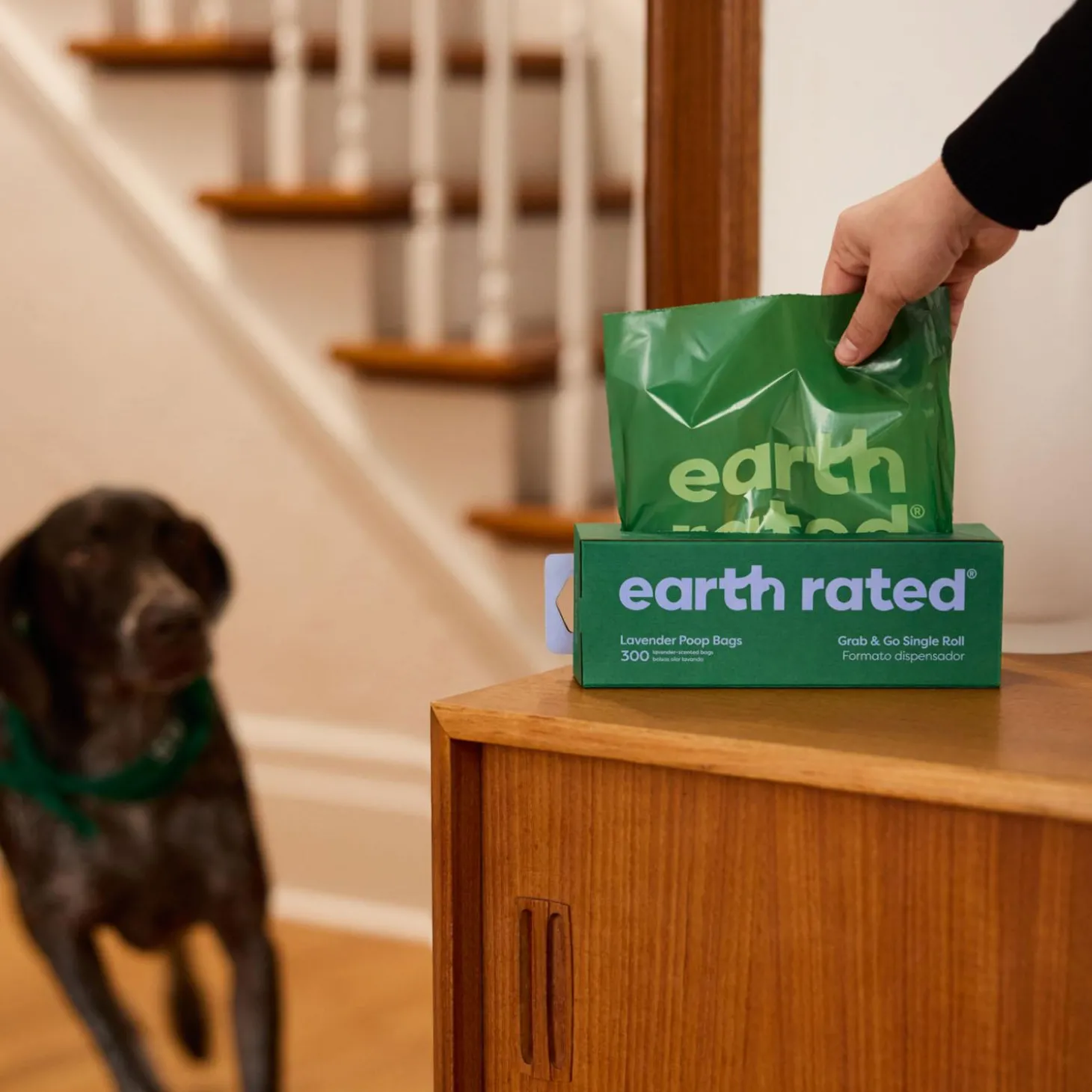 Lavender-Scented Single Roll Dog Poop Bags