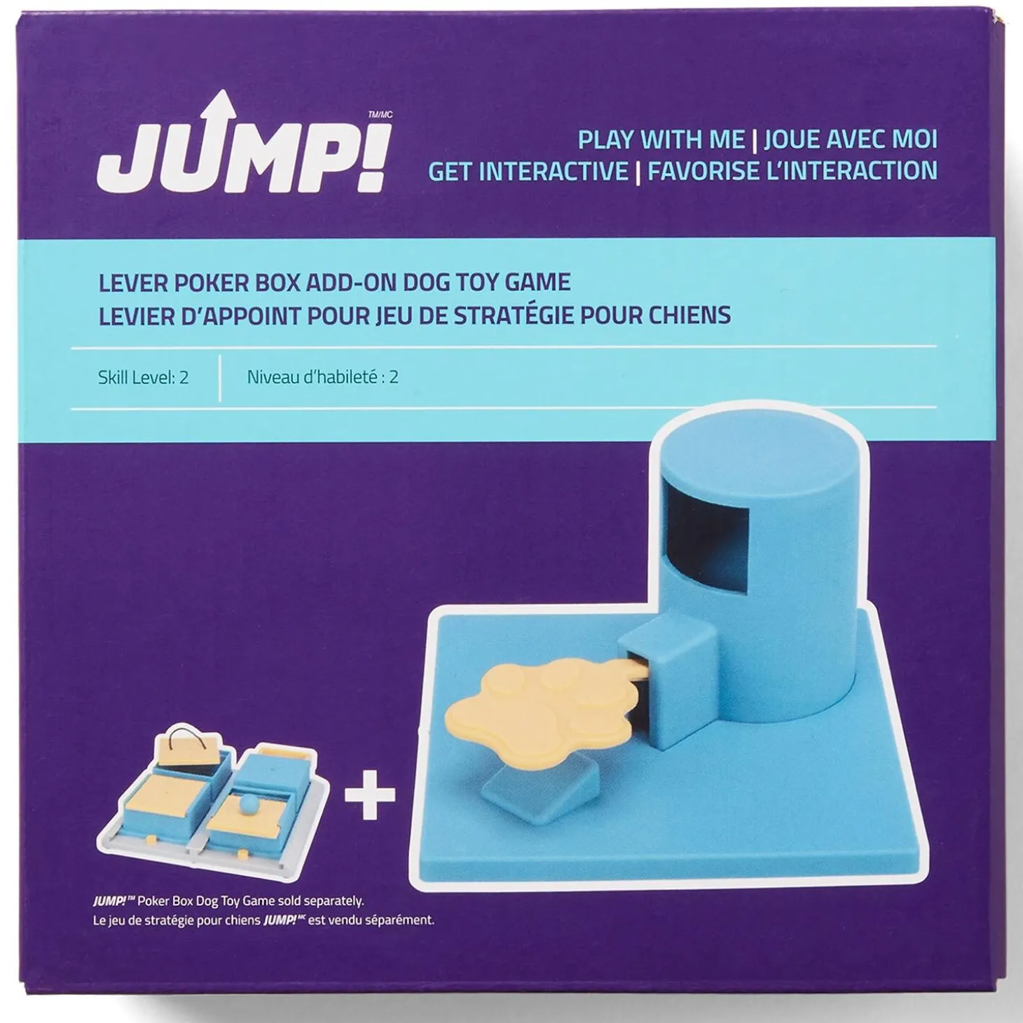 Lever Poker Box Level 2 Puzzle Dog Toy