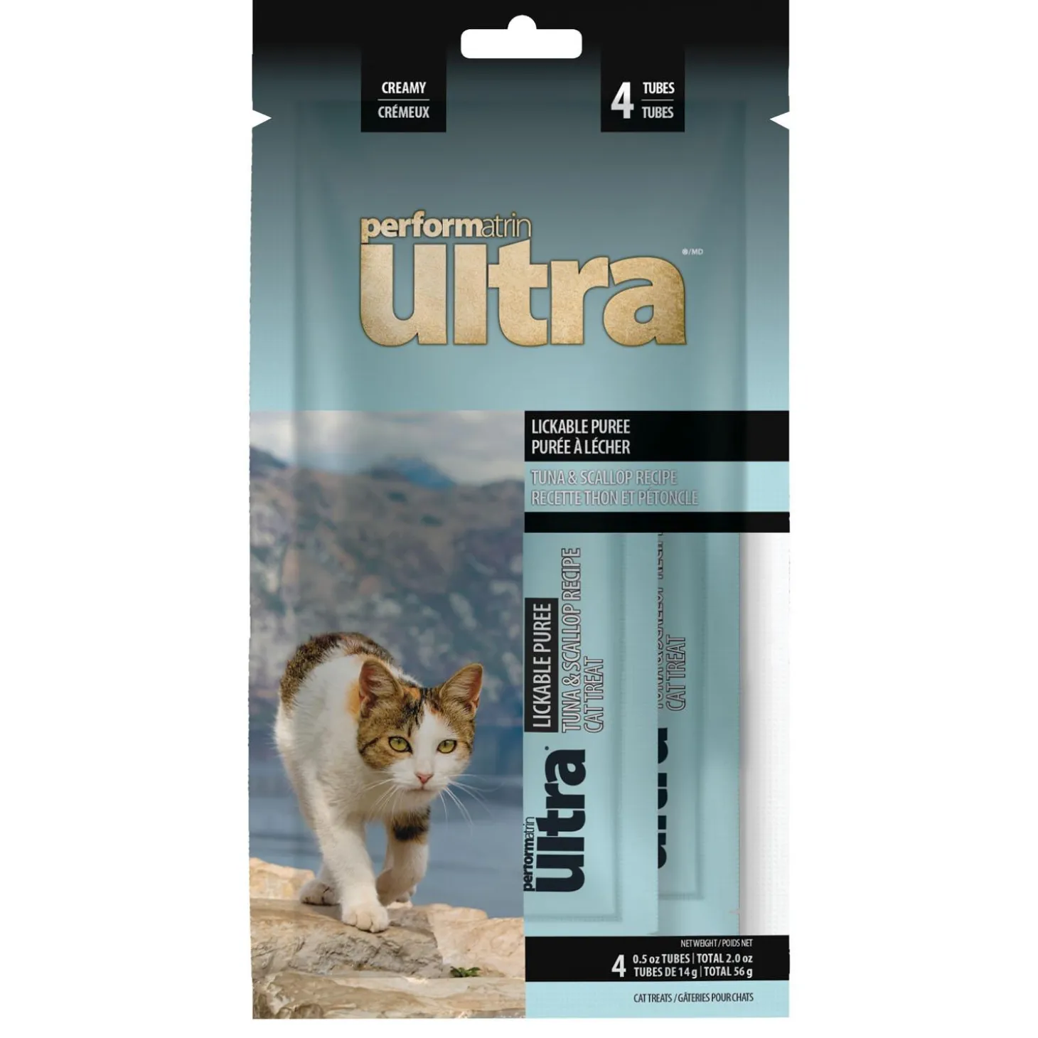Lickable Tuna & Scallop Puree Cat Treats