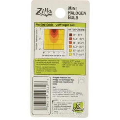 Light & Heat Mini Halogen Night Red Bulb 25W