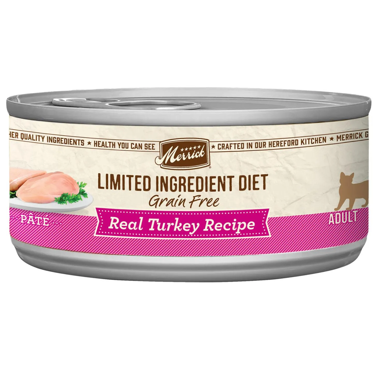 Limited Ingredient Diet Real Turkey Recipe Pate Adult Cat Food