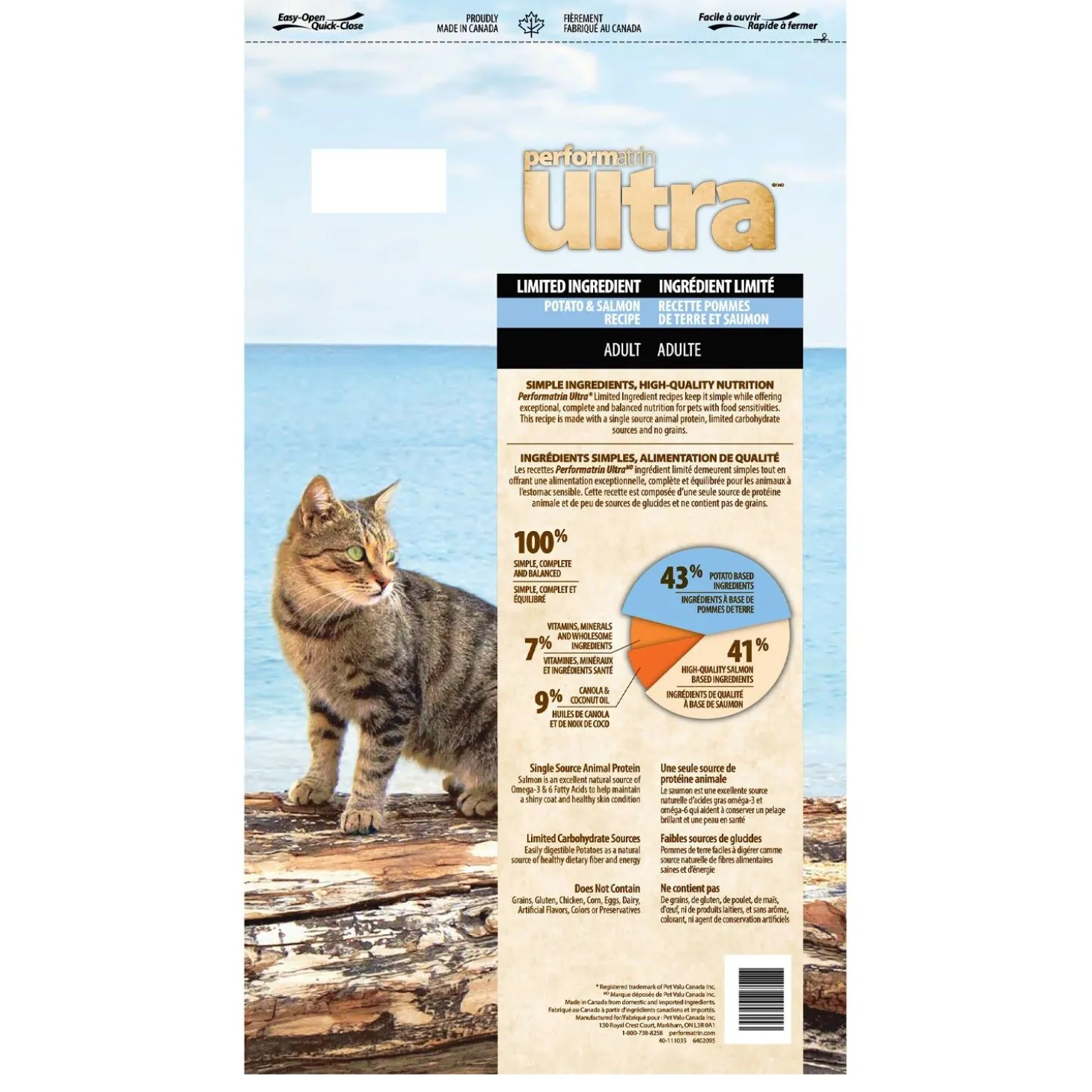 Limited Ingredient Potato & Salmon Recipe Adult Cat Food