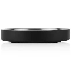 Low Double Wall Black Feeding Bowl