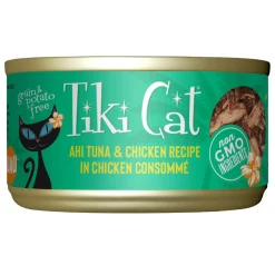 Luau Ahi Tuna & Chicken Recipe in Chicken Consomme Cat Food