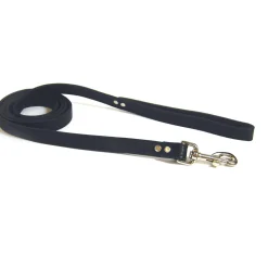 Luxe 1/2in Black Dog Leash