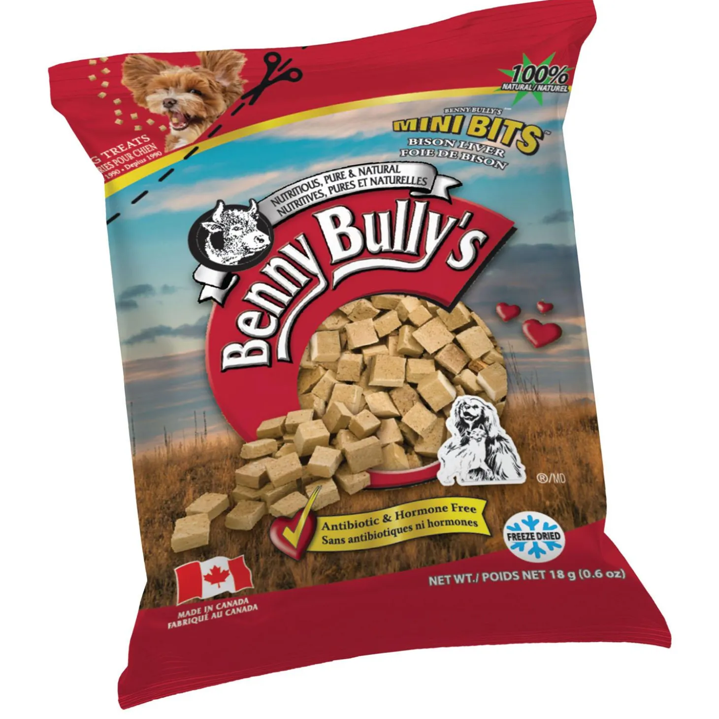 Mini Bits Bison Liver Dog Treats