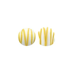 Mini Truffles with Yellow Drizzle