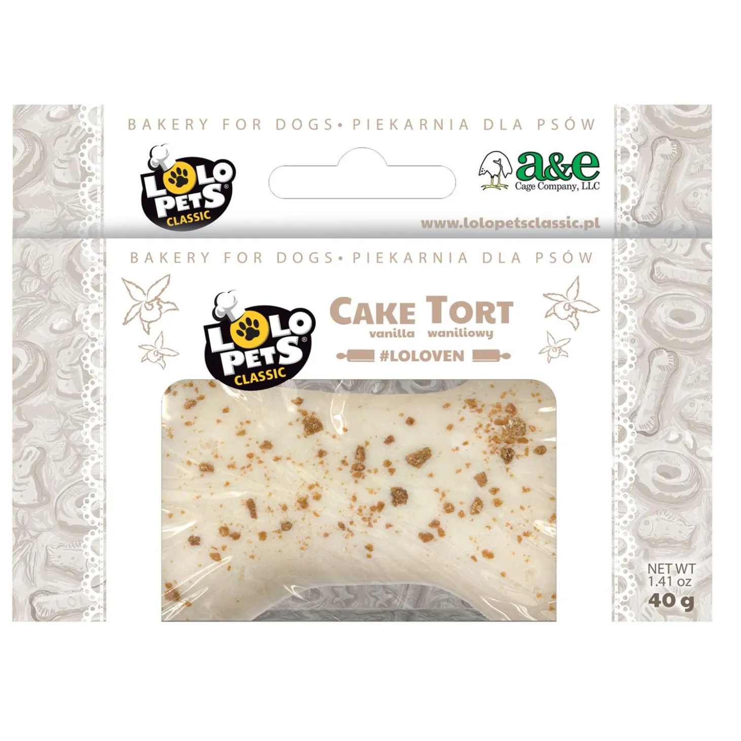 Mini Vanilla Cake Dog Treat