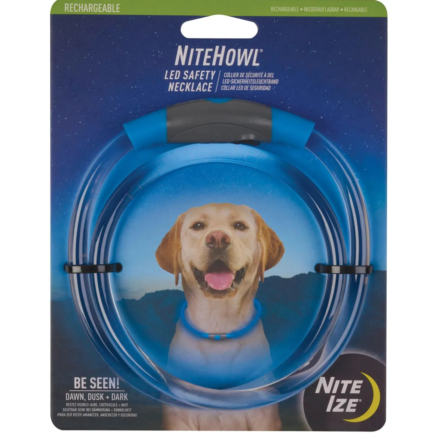 NiteHowl Rechargeable LED Blue Safety Necklace