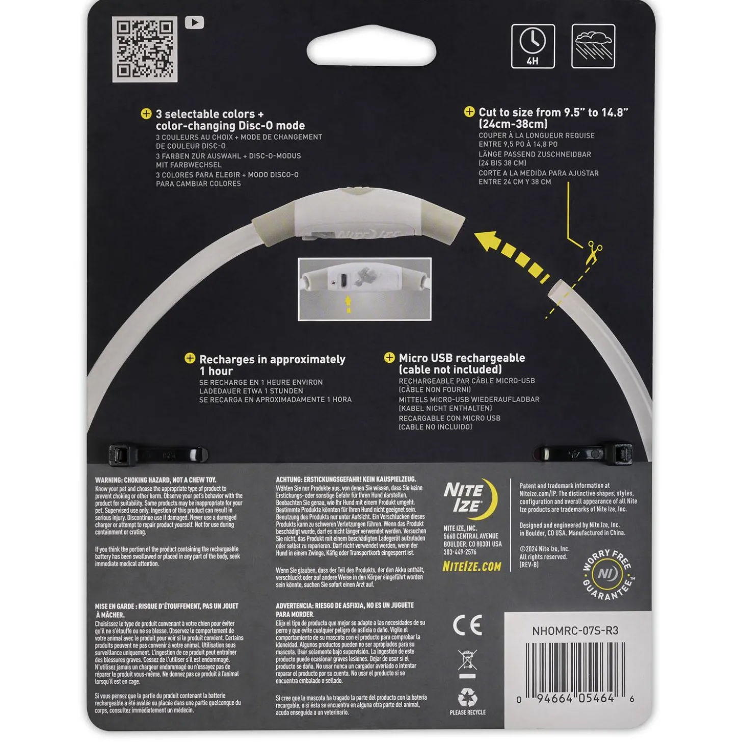 NiteMeow LED Safety Disc-O Select Necklace
