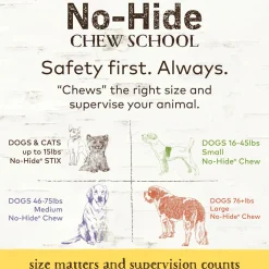 No-Hide Peanut Butter Stix Natural Rawhide Alternative Dog & Cat Chew