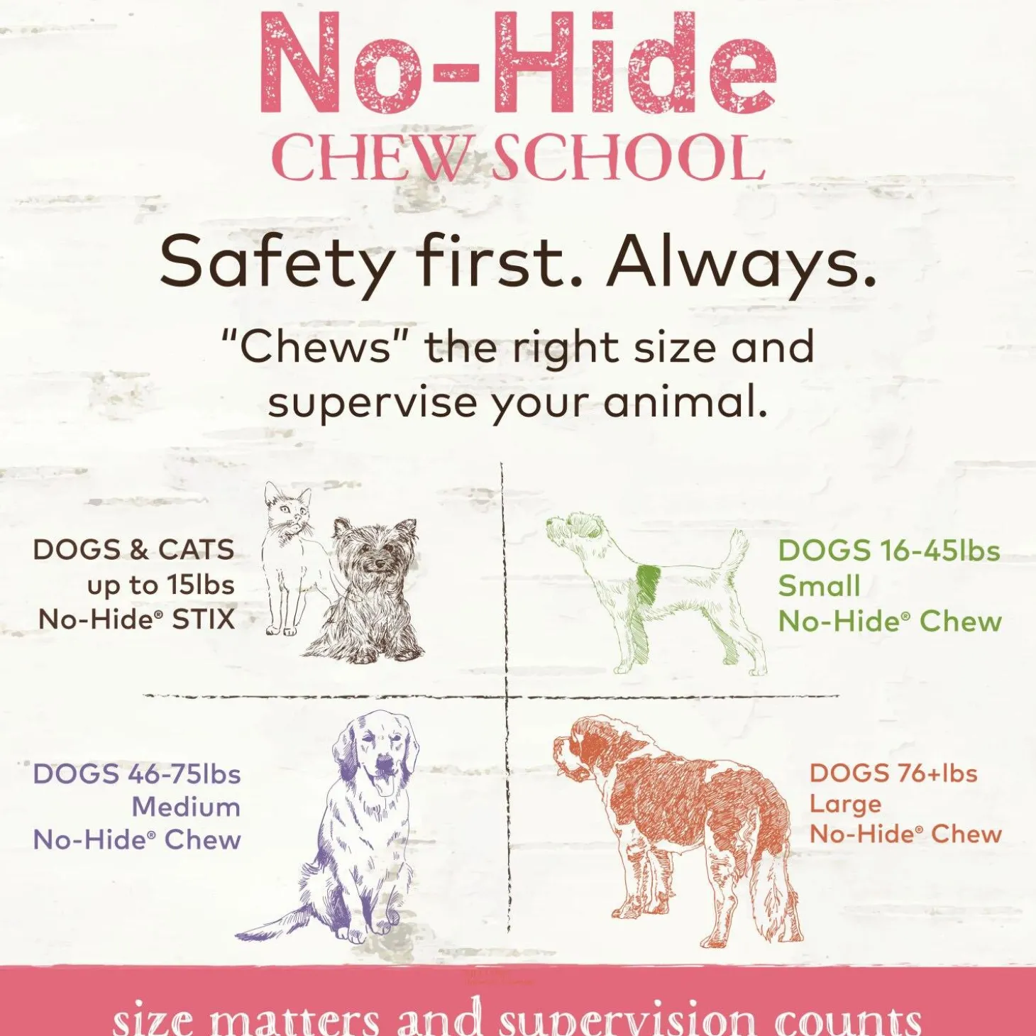 No-Hide Wild-Caught Salmon Stix Natural Rawhide Alternative Dog & Cat Chew