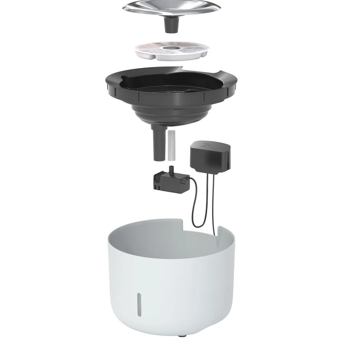 Oasis Light Grey Dog Fountain