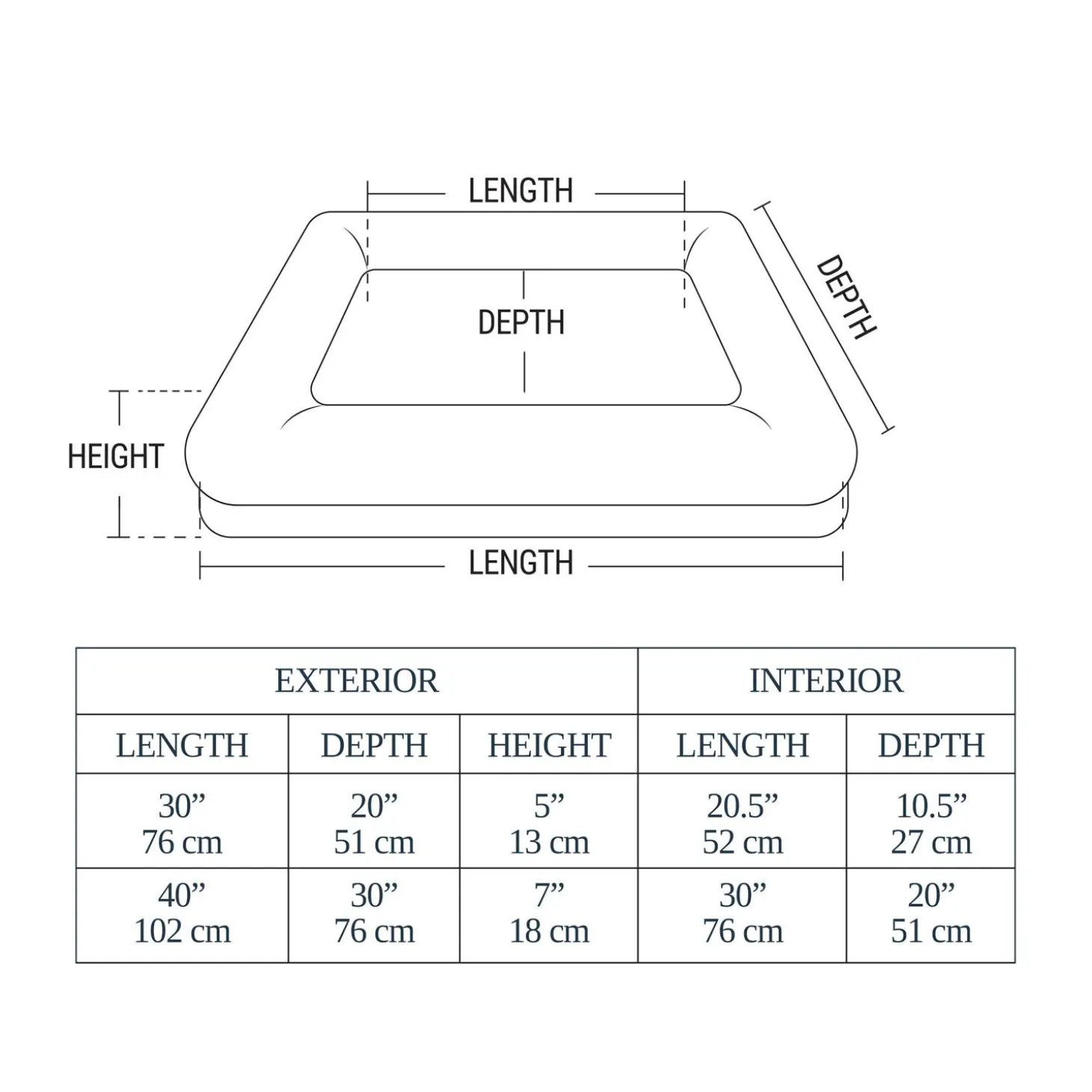 Orthopedic Lounger Grey Bed