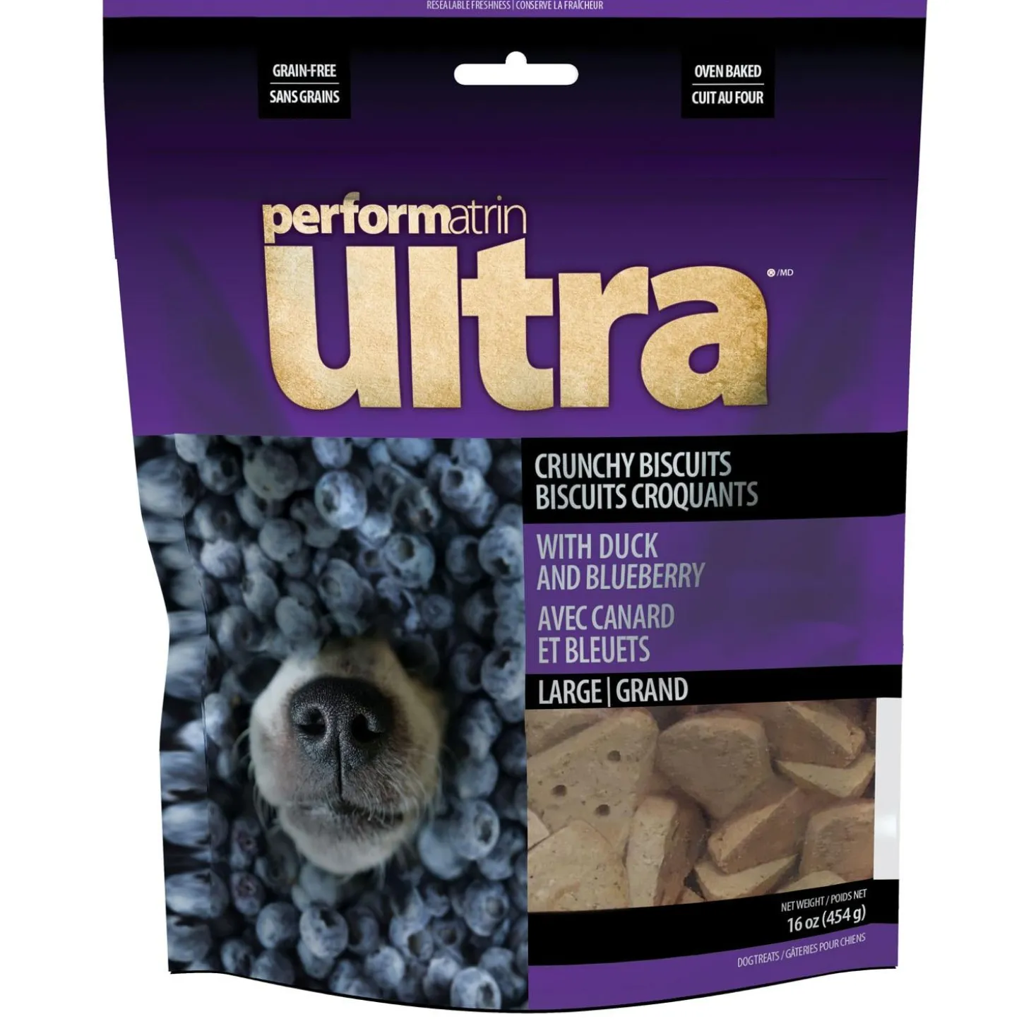 Oven Baked Duck & Blueberry Large Dog Treats