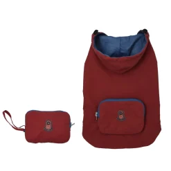 Packable Red Poncho