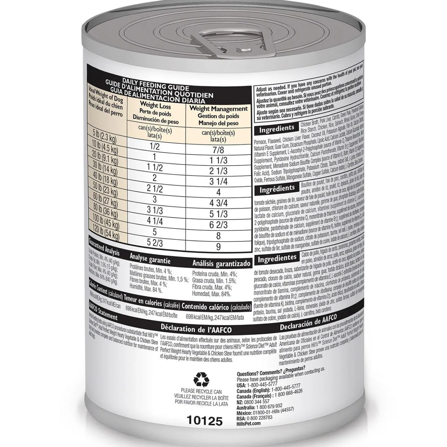 Perfect Weight Hearty Vegetable & Chicken Stew Adult Dog Food