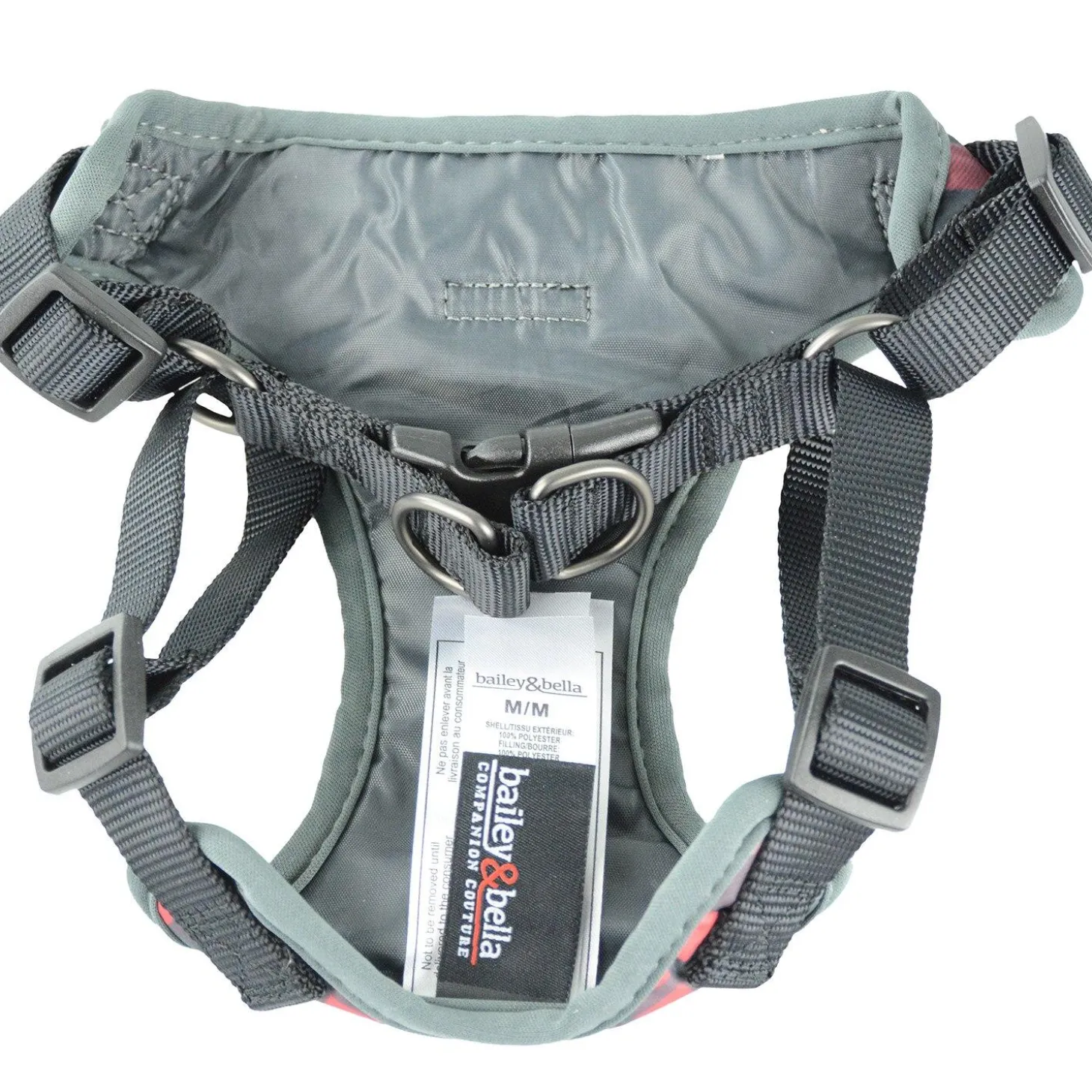 Plaid Red Dog Harness