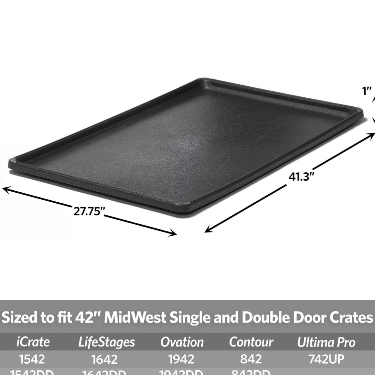 Plastic Replacement Pan for Pet Crate