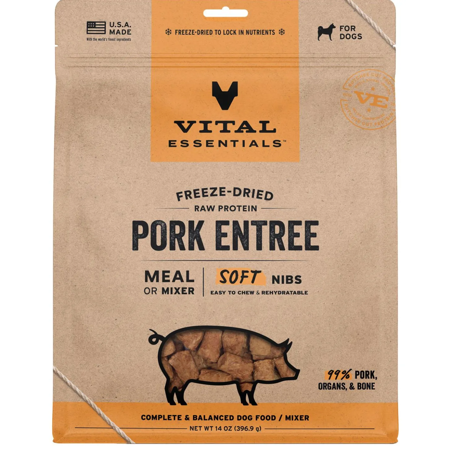 Pork Entree Soft Nibs Dog Food