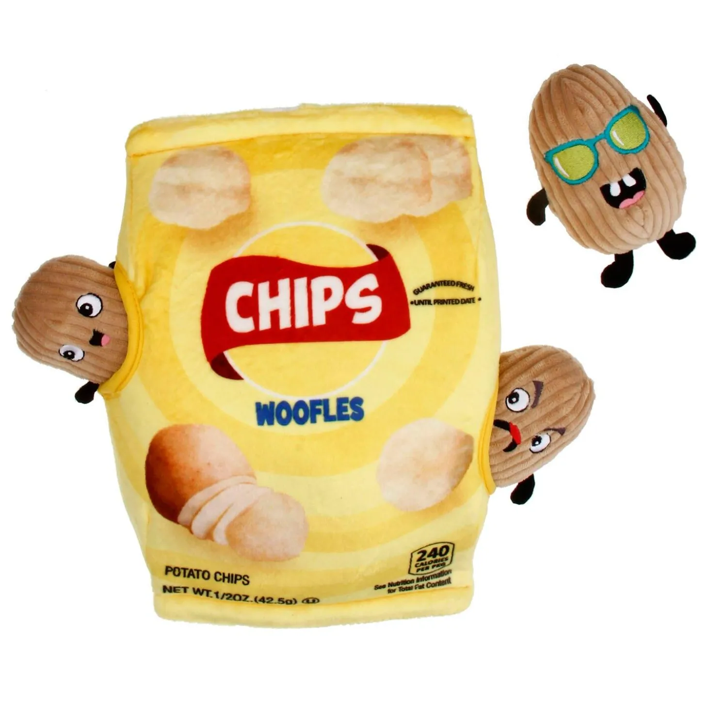 Potato Chip Burrow Dog Toy
