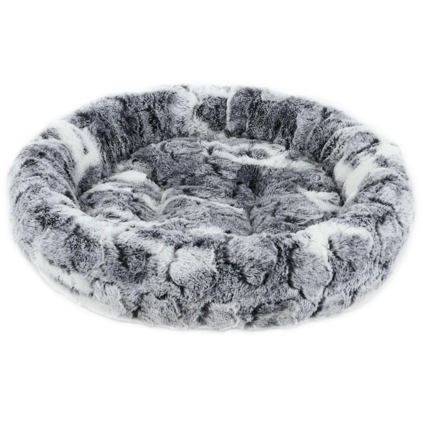 Printed Cuddler Bed Grey