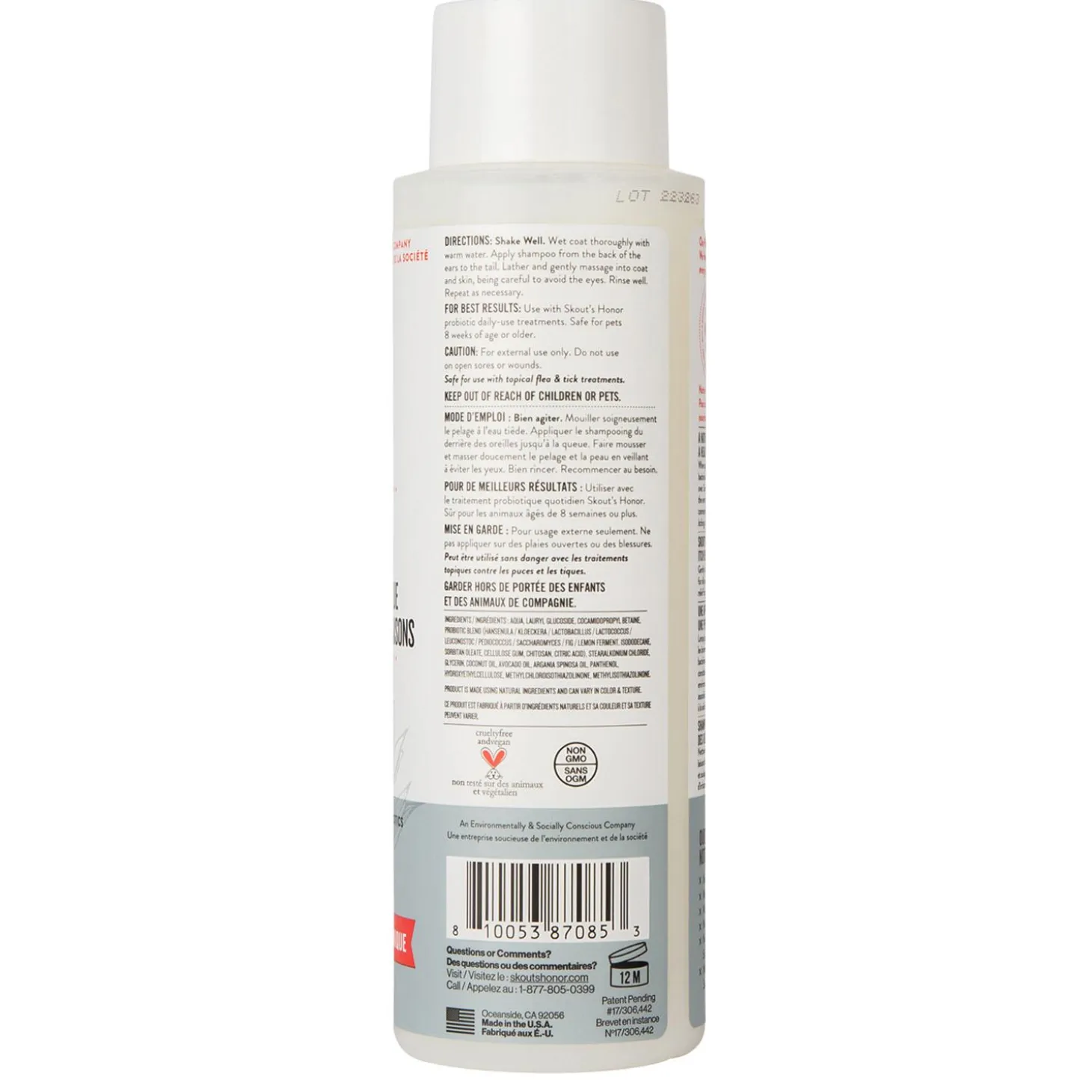 Probiotic Itch Relief Hypoallergenic Shampoo