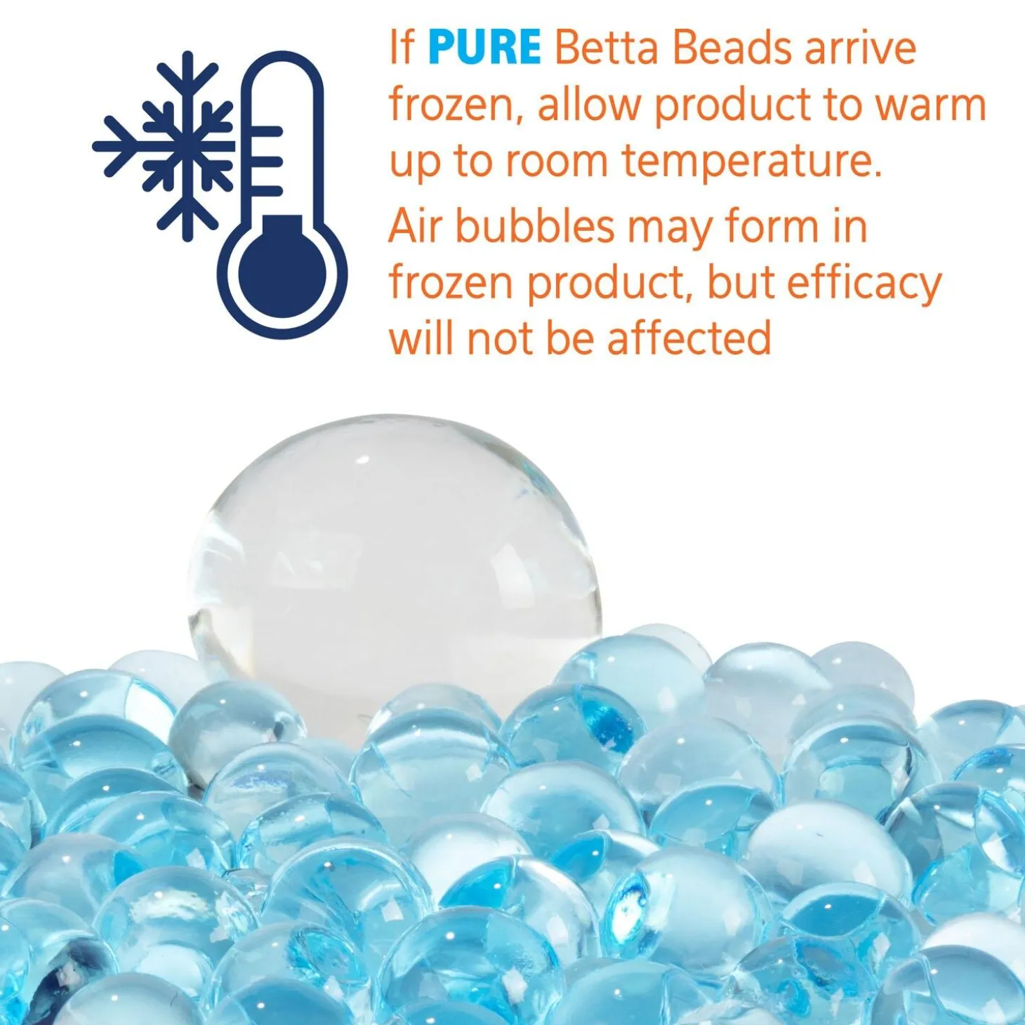 PURE Betta Blue Beads