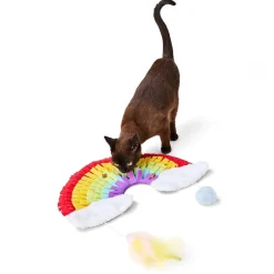 Rainbow Snuffle Cat Mat