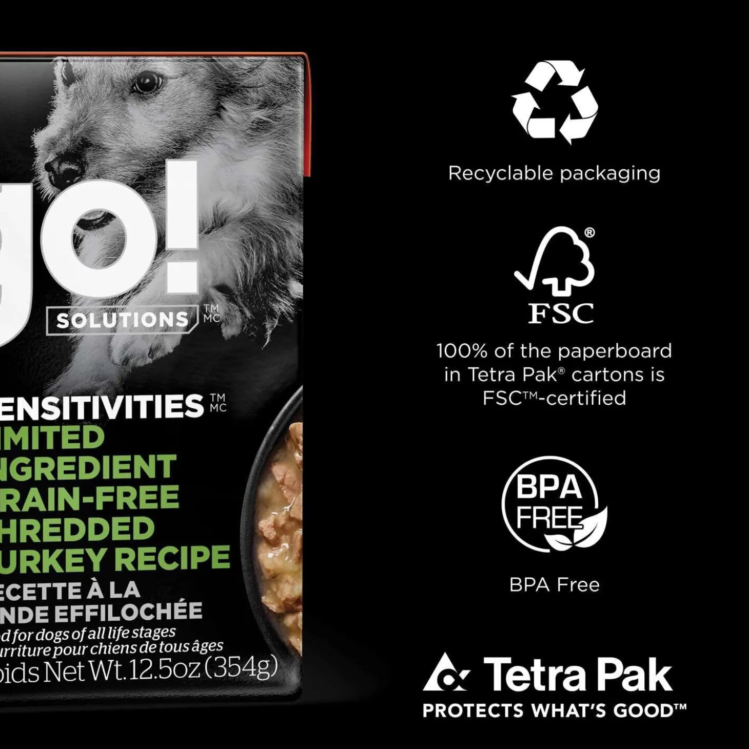 Sensitivities Limited Ingredient Grain-Free Shredded Turkey Recipe Dog Food