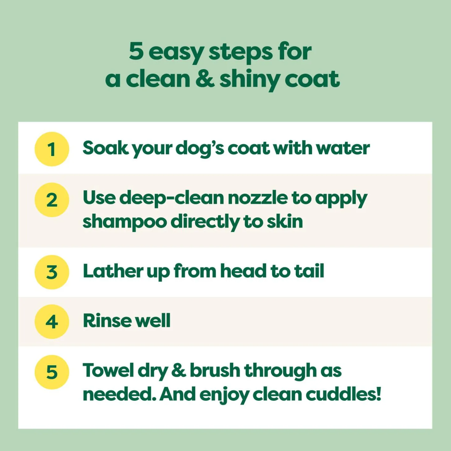 Short Coat 3-in-1 White Tea & Basil Dog Shampoo