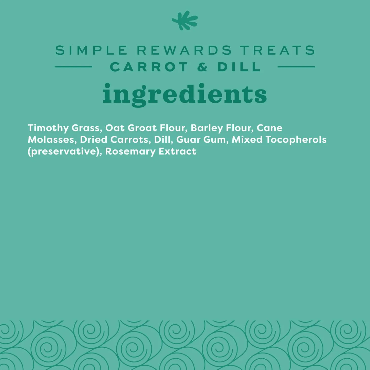 Simple Rewards Carrot & Dill Baked Small Animal Treats