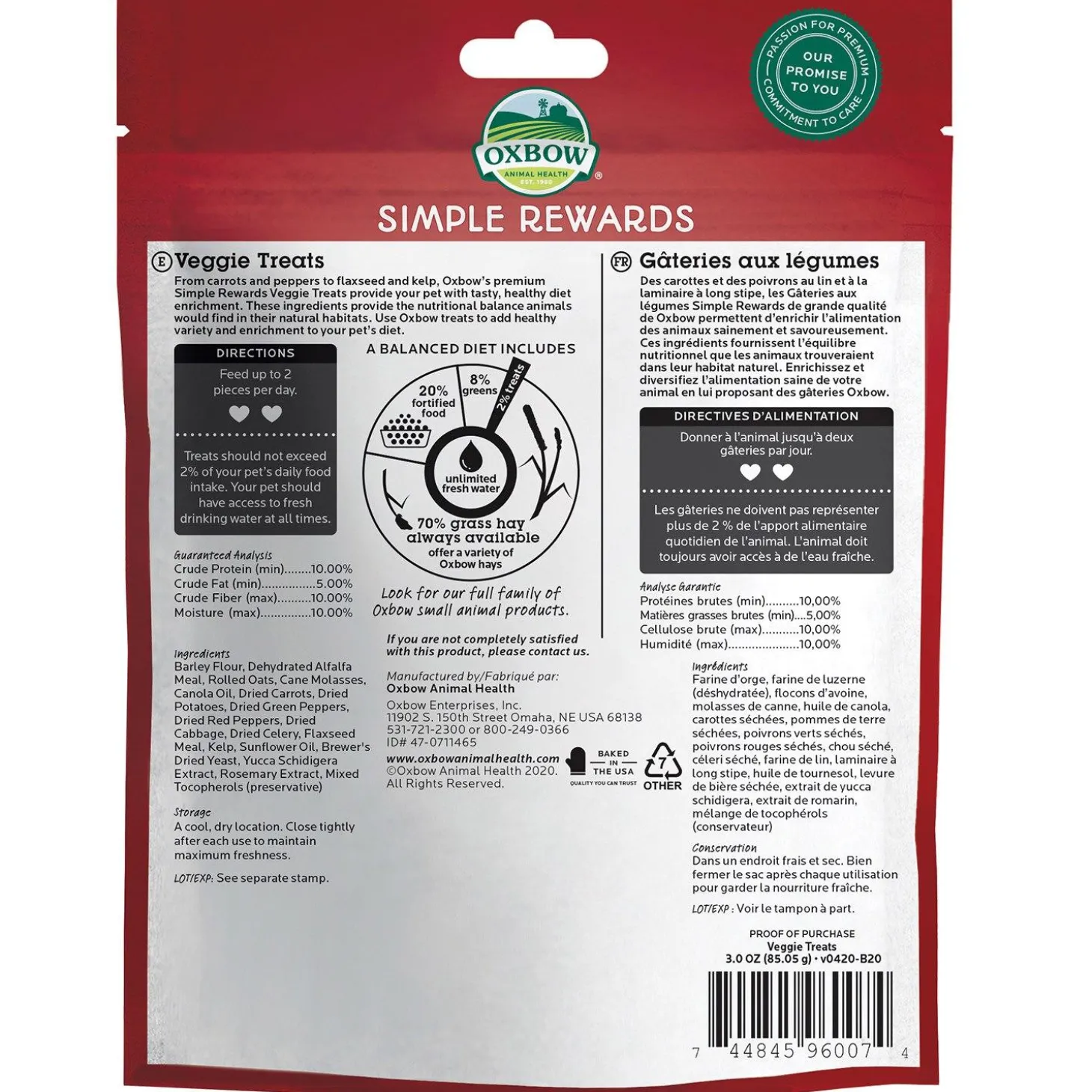 Simple Rewards Veggie Small Animal Treats