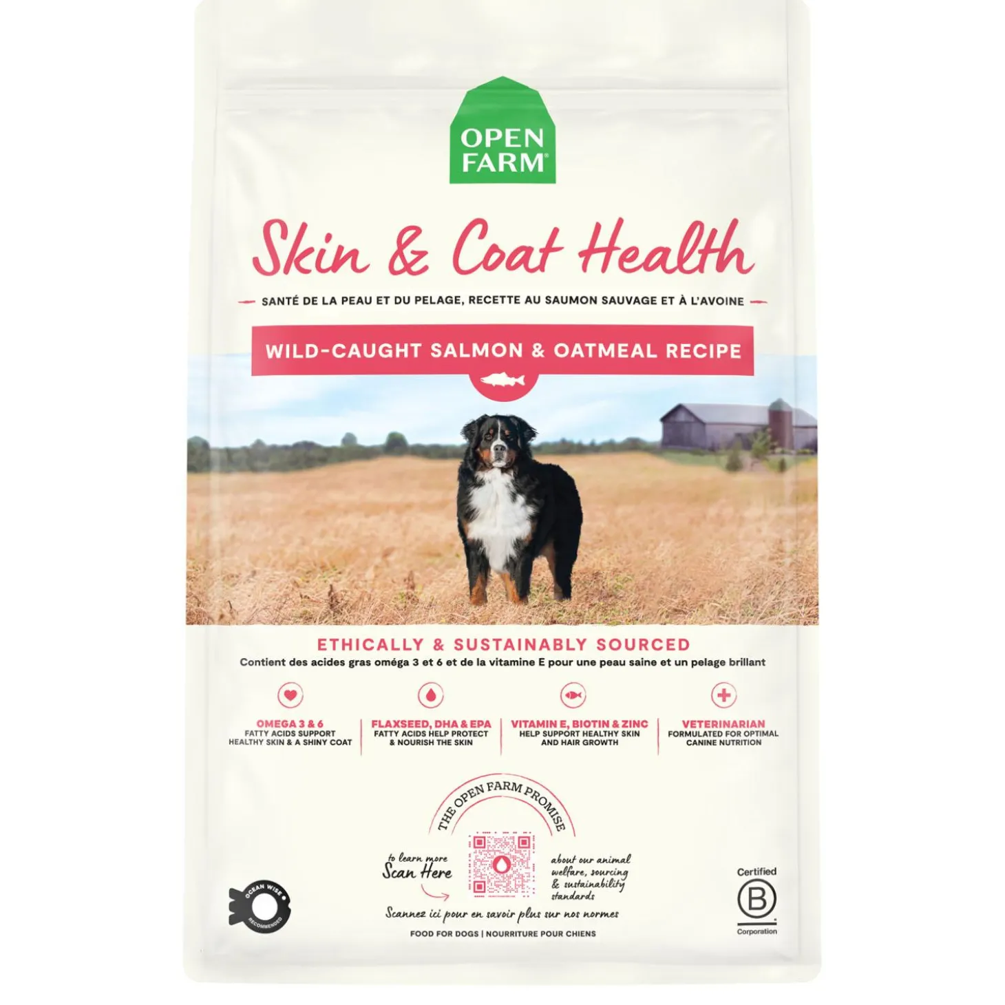 Skin & Coat Health Wild-Caught Salmon & Oatmeal Recipe Adult Dog Food