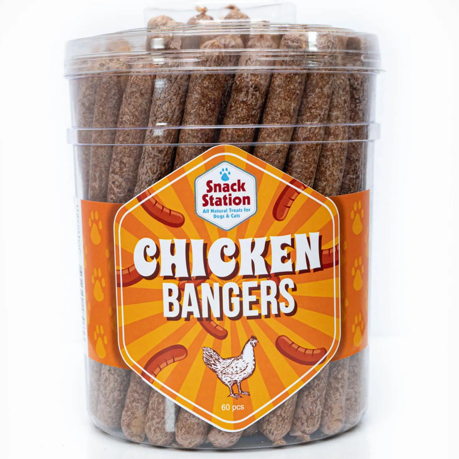 Snack Station Chicken Bangers Dog Treats