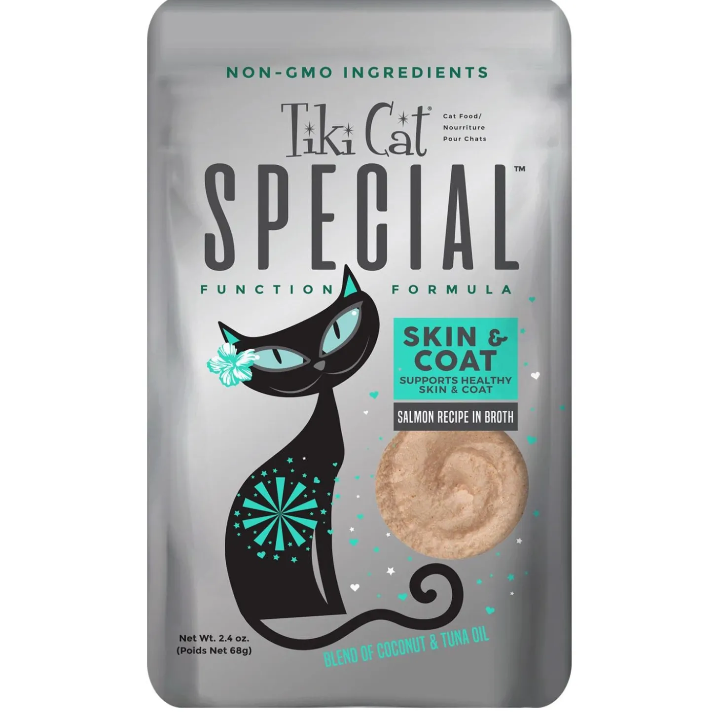 Special Skin & Coat Salmon Recipe in Broth Cat Food