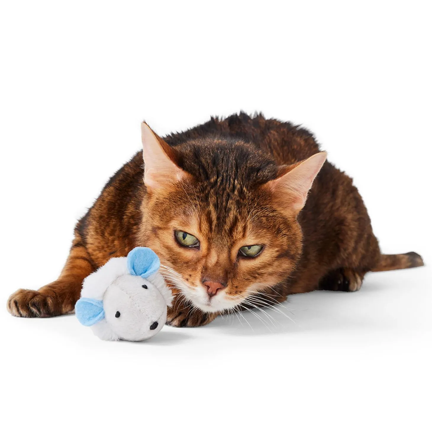 Squeaky Grey Mouse Cat Toy