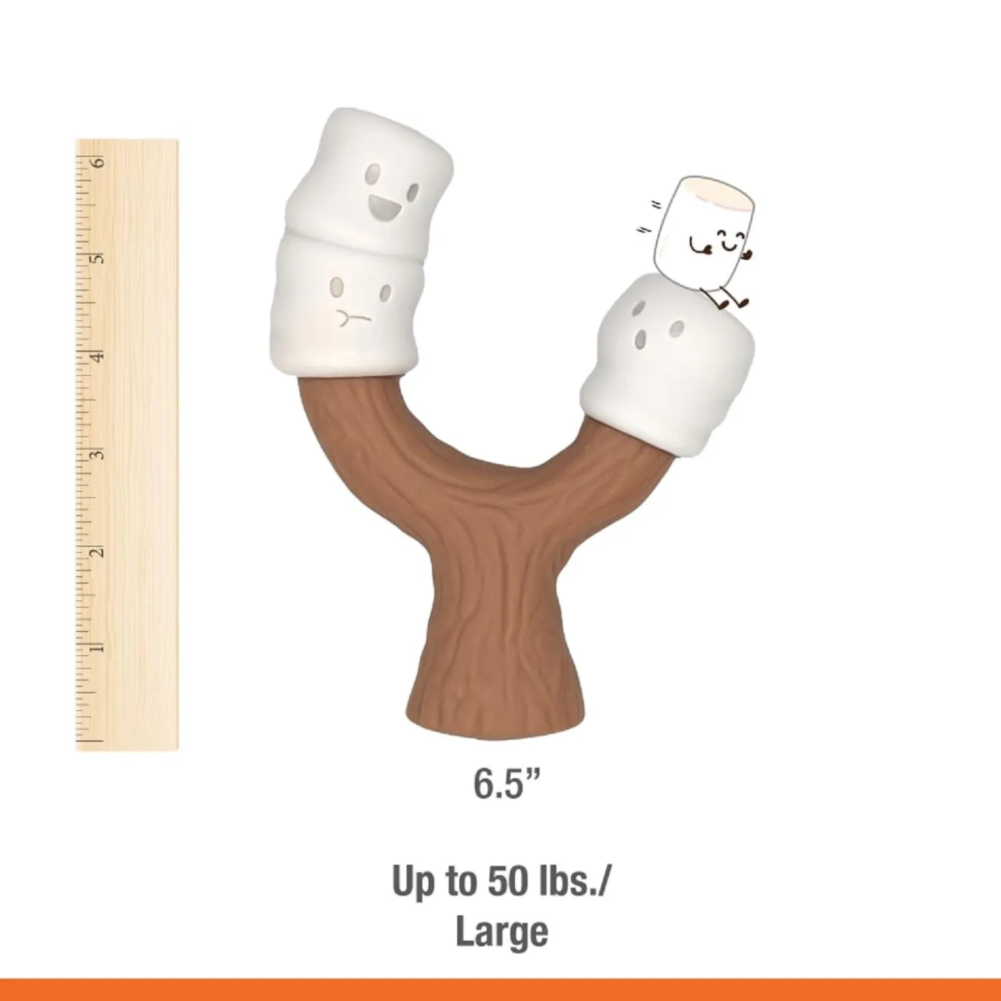 Strong Chew Toasted Marshmallow & Peanut Butter Flavour Stick Dog Toy