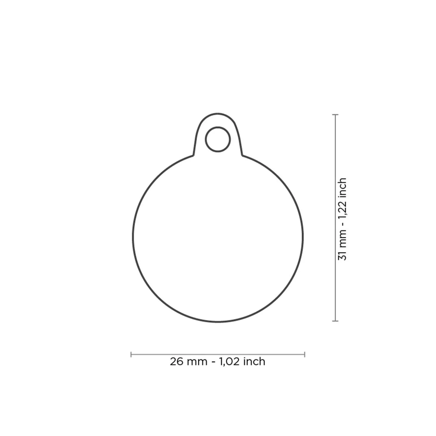 The Queen Circle ID Tag