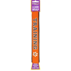 Training Orange Dog Leash Wrap