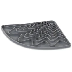 Triangle Grey Licking Mat with Suction