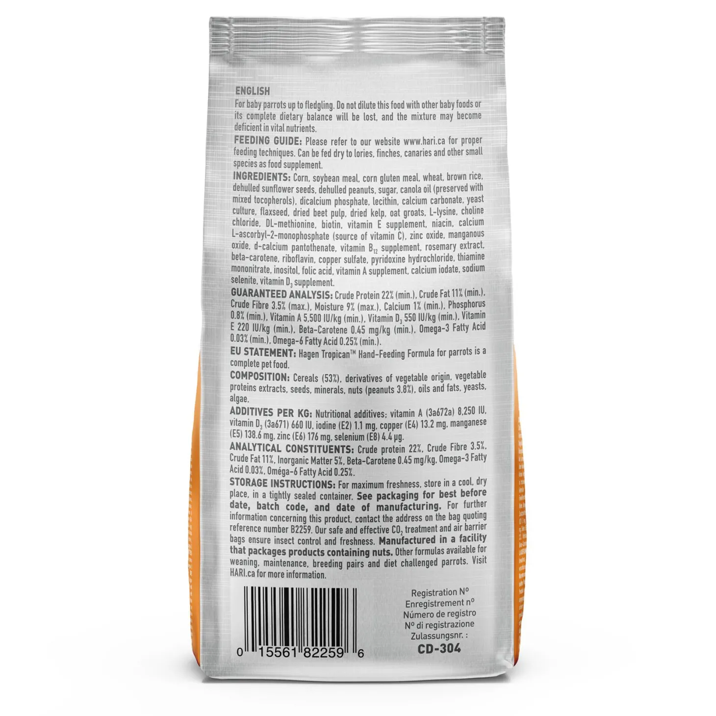 Tropican Hand-Feeding Formula Parrot Food