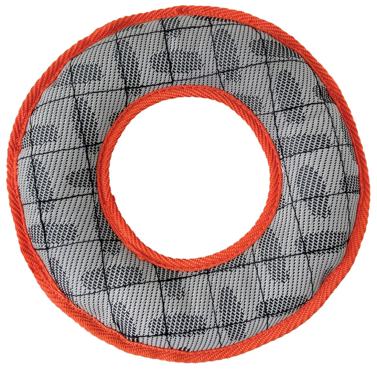 Tuff Tuggs Ring Orange Dog Toy
