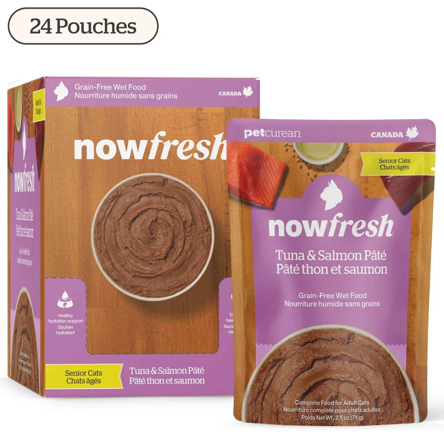 Tuna & Salmon Pate Grain-Free Senior Cat Food