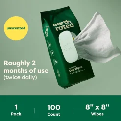 Unscented Hypoallergenic Dog Grooming Wipes