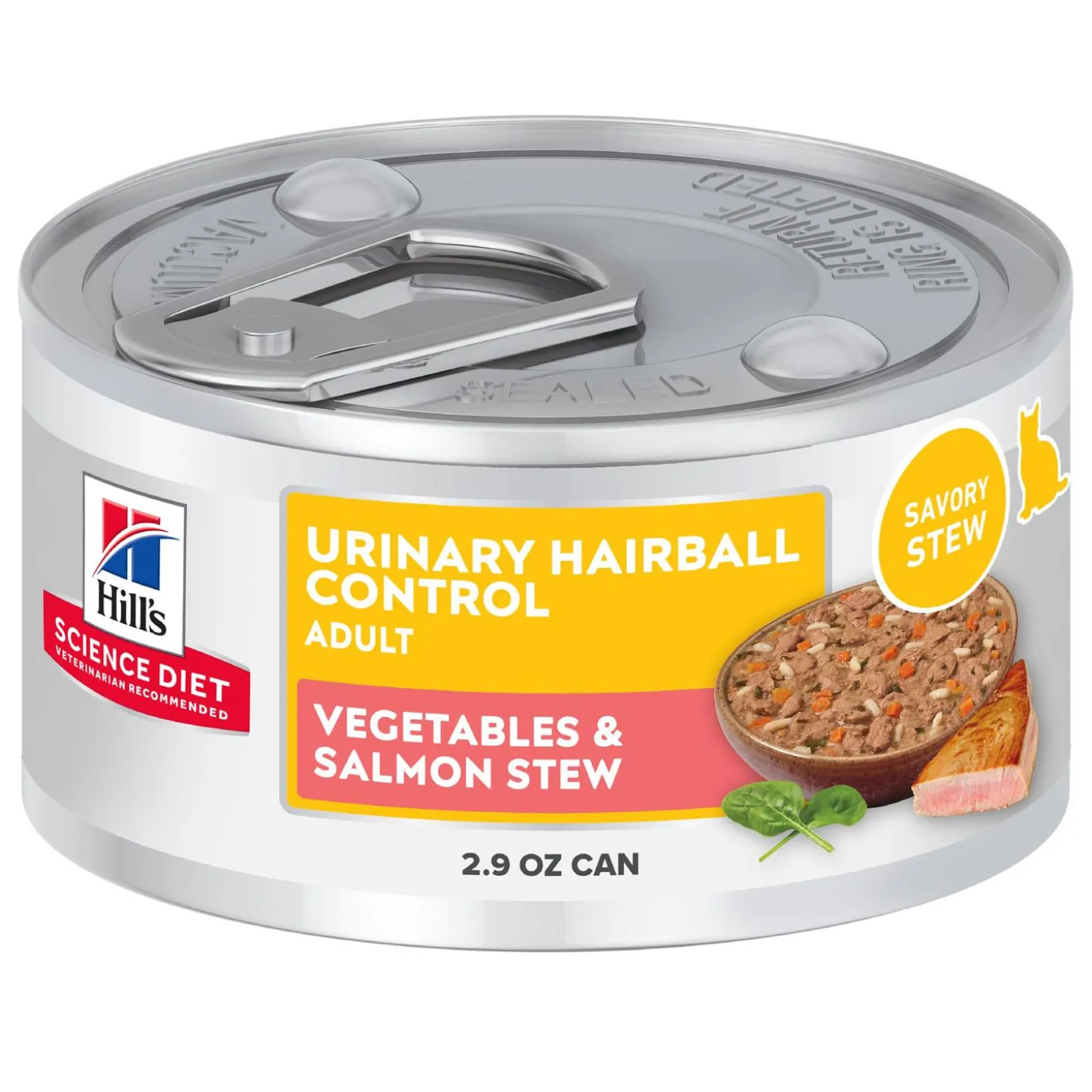 Urinary Hairball Control Vegetable & Salmon Stew Adult Cat Food