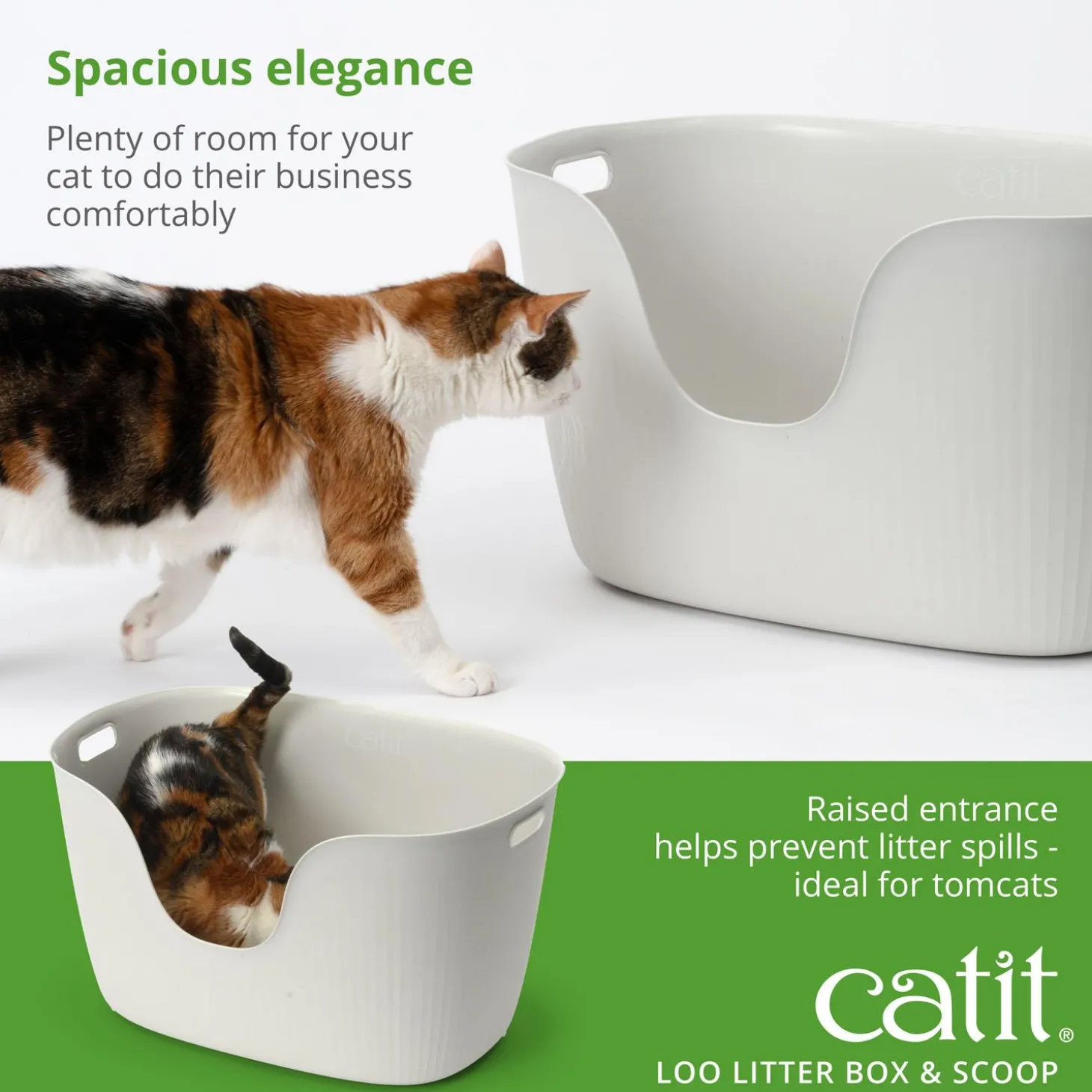 White Loo Litter Box & Scoop